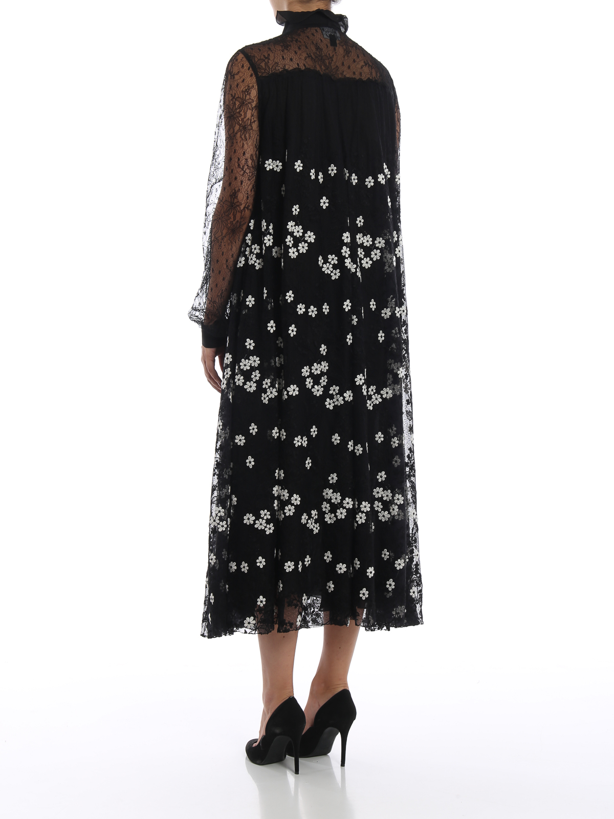 Giambattista Valli See-through lace and embroidered tulle gown|504GVFRL1