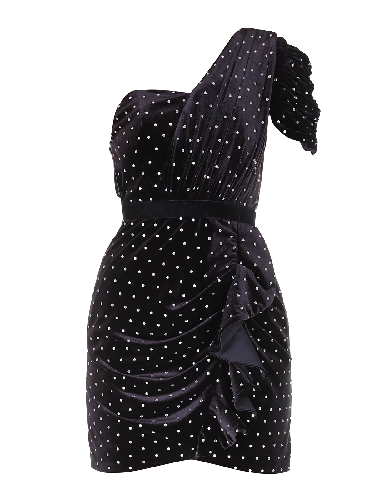 self portrait black velvet mini dress Otis Square Neck Mini Dress | Black | Dresses