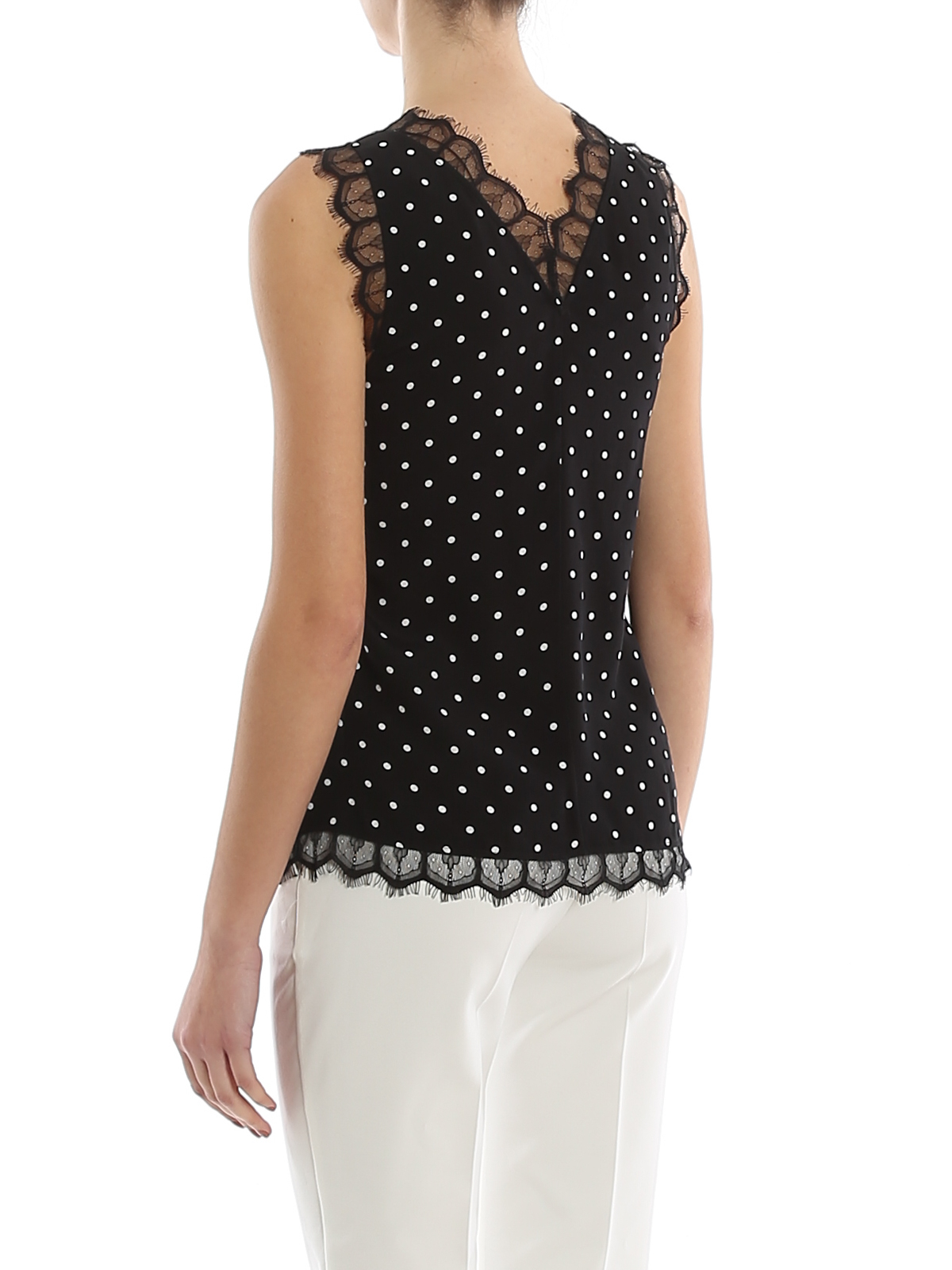 Pinko Semolino marocaine top - Black - Women | 1G14ZDY63AZZ2