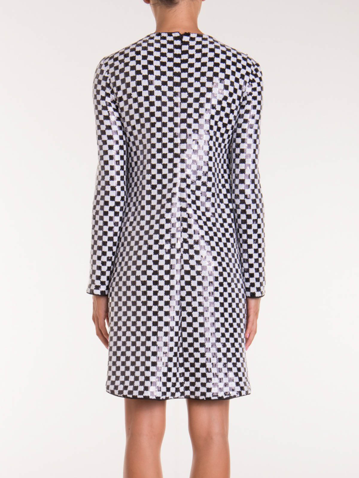 armani black and white dress AW2002 Emporio Armani Black Velvet Dress main image 1