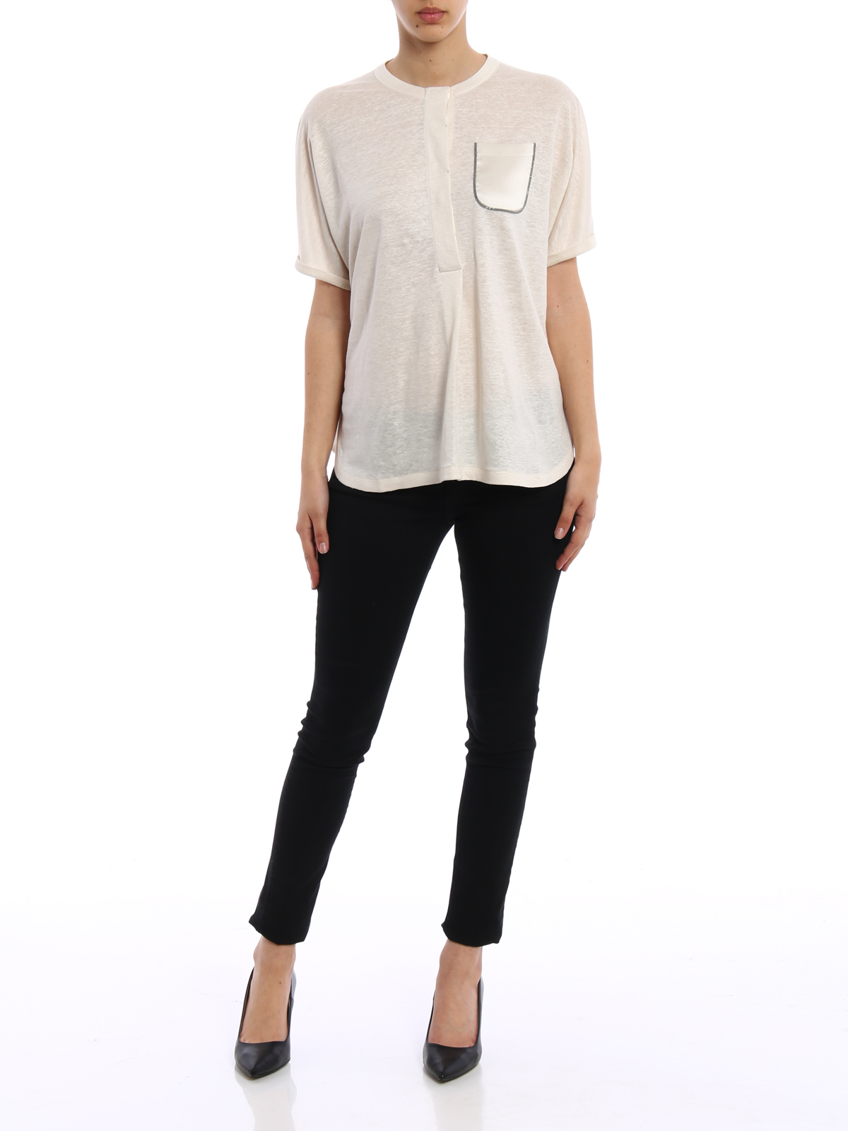 Brunello Cucinelli Tシャツ レディース - ライトベージュ|MF982V2106C2350