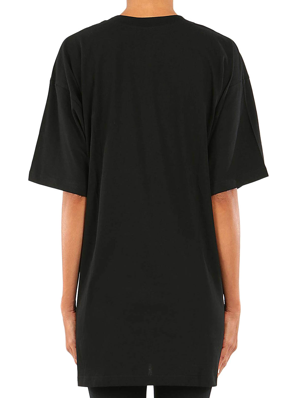 Moschino Shop print T-shirt - Black - Women | 07024140A1555