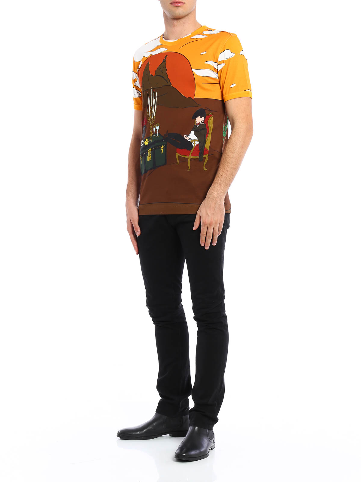 DOLCE & GABBANA　フルーツ柄Tシャツ DOLCE & GABBANA フルーツ柄Tシャツ DOLCE & GABBANA D&G Fruit