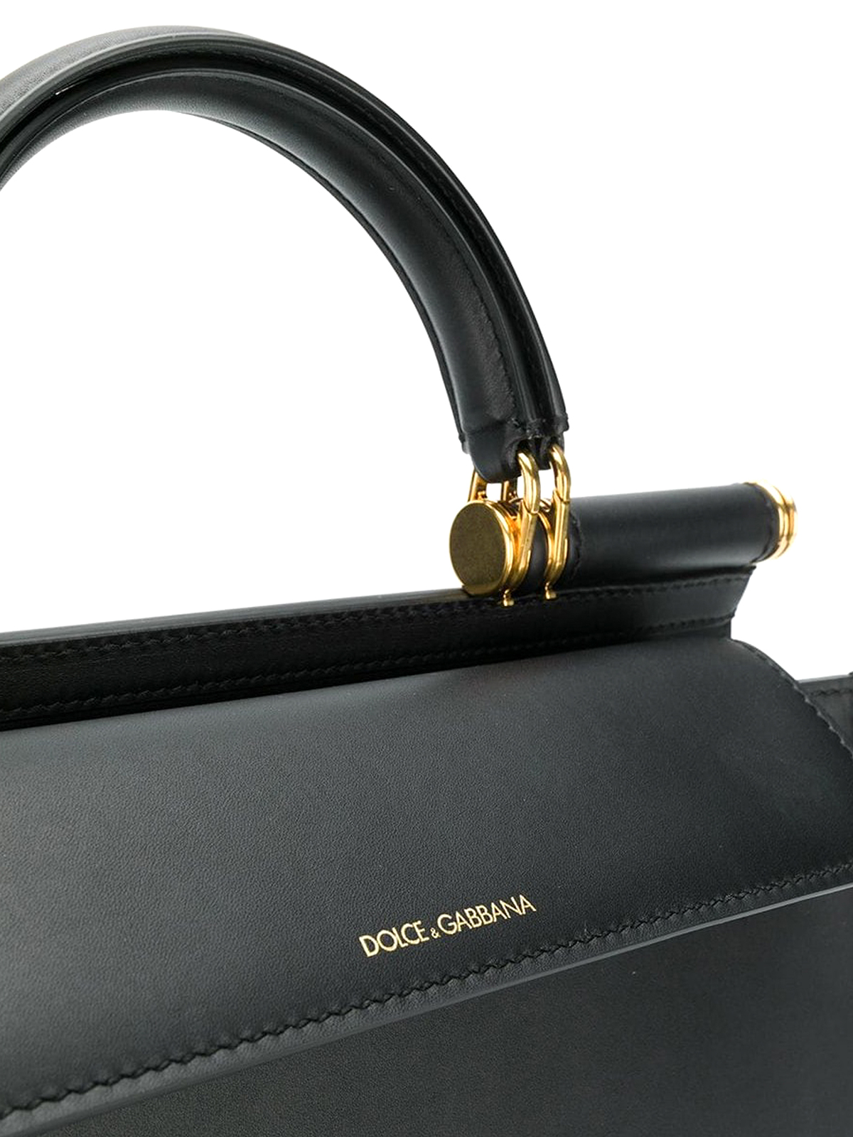 Sicily large shiny leather handbag by Dolce & Gabbana