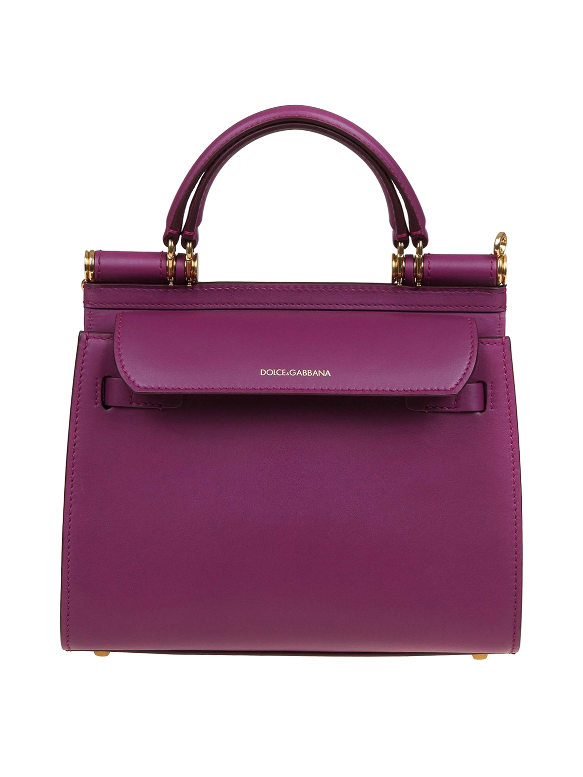Sicily leather crossbody bag Dolce & Gabbana Purple in Leather