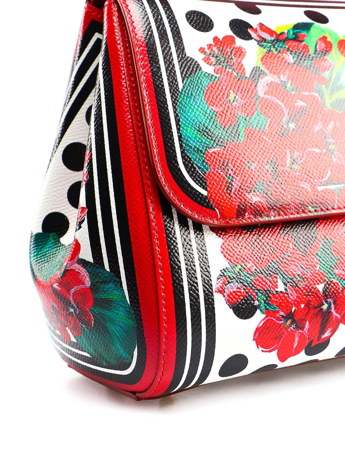 Portofino Printed Shoulder Bag in Multicoloured - Dolce Gabbana
