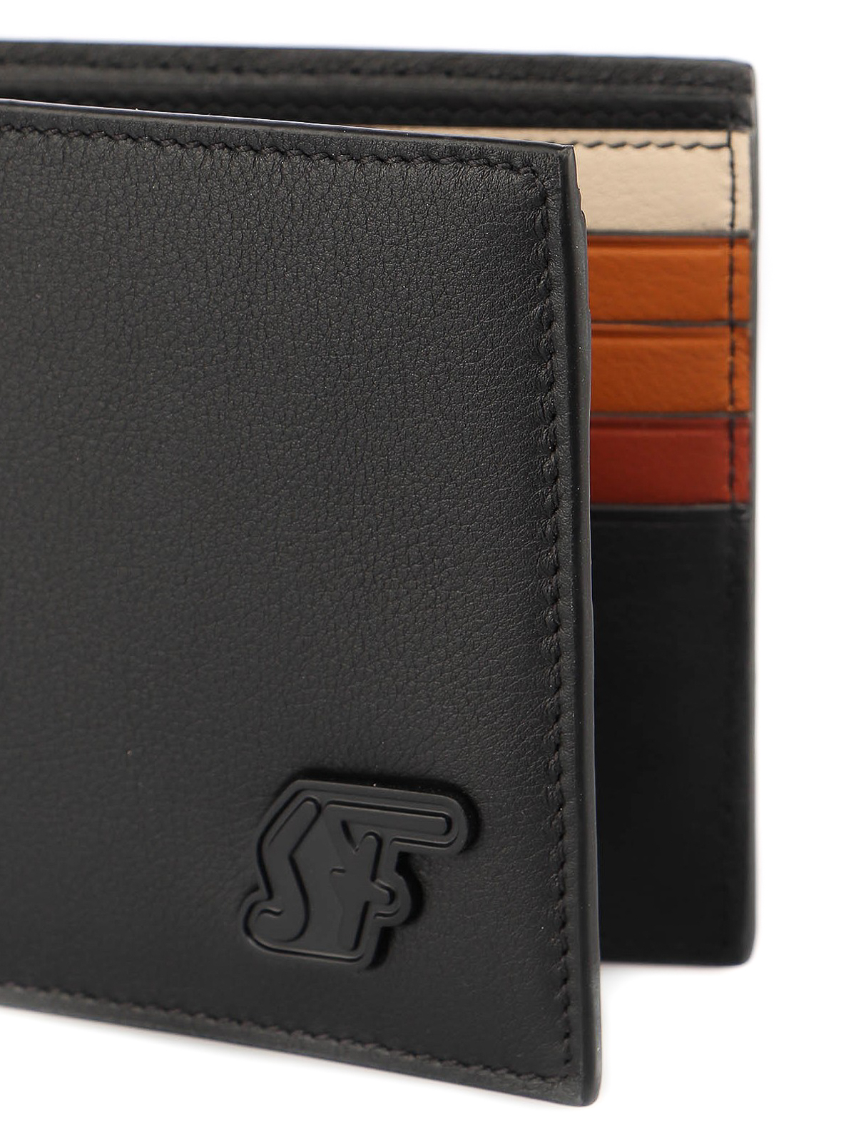 Ferragamo Signature leather wallet - Black - Men | 741489