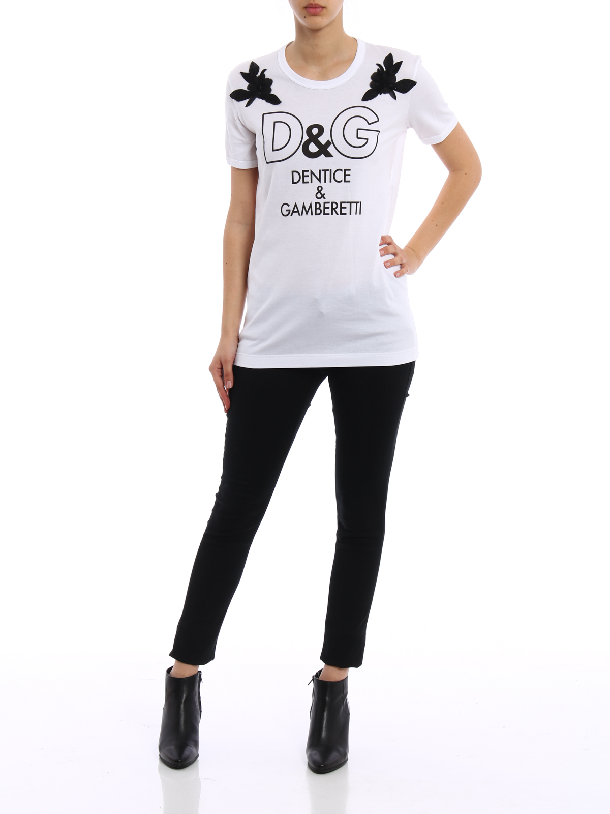 Dolce & Gabbana logo-print Silk Shirt - Black