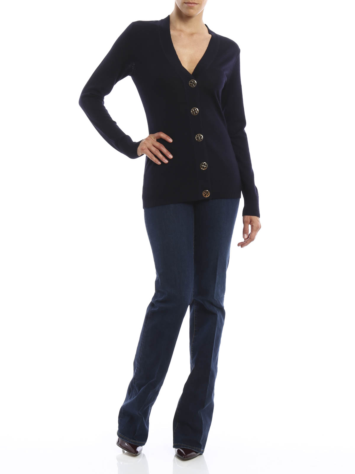 Tory burch discount simone cardigan navy