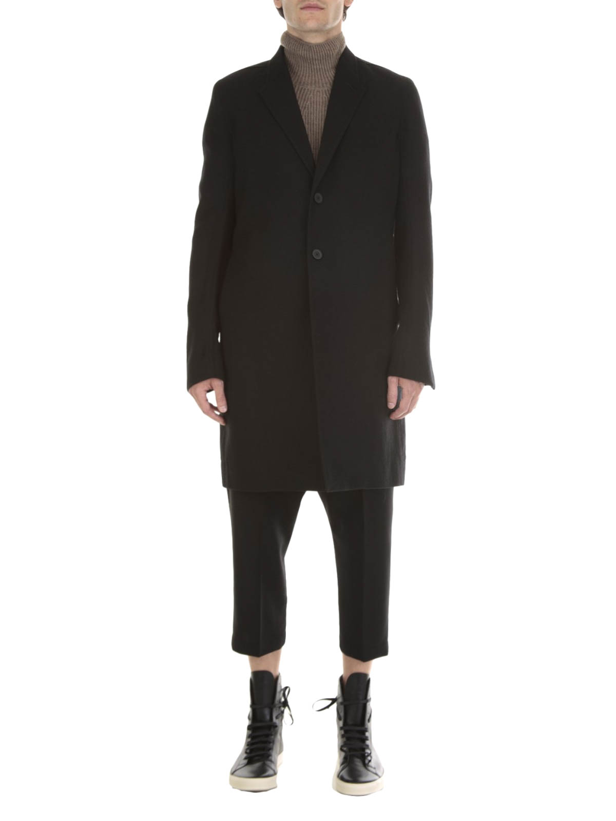 Rick owens hot sale wool coat