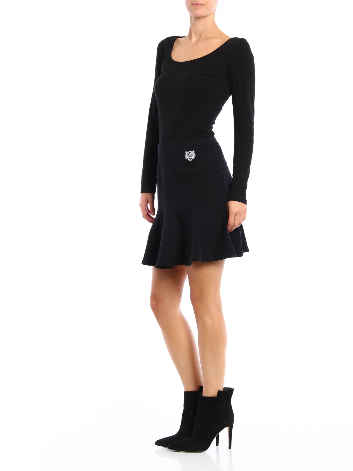 【送料&関税込】Kenzo Skater Skirt Kenzo Skater skirt - Black - Women | F662JU74595299 | thebs.com