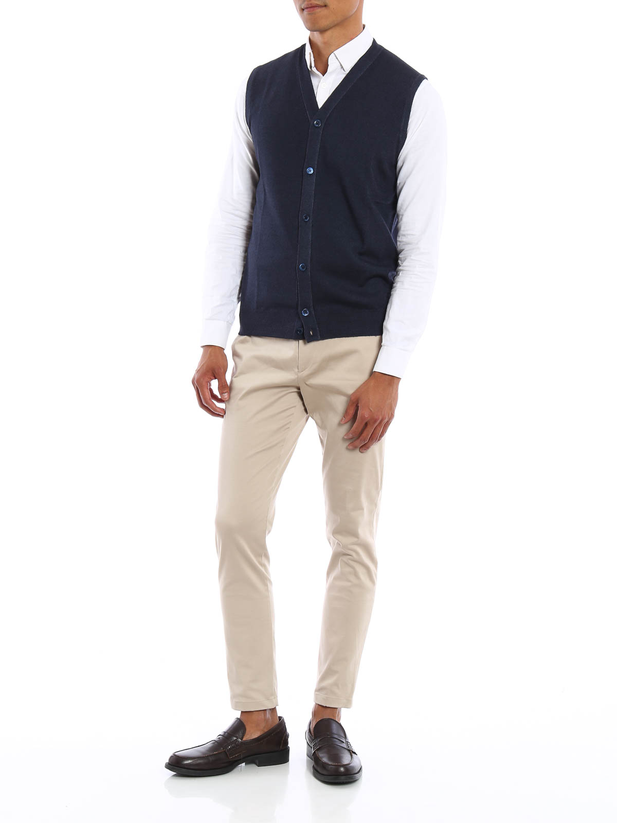 sleeveless wool cardigan shop