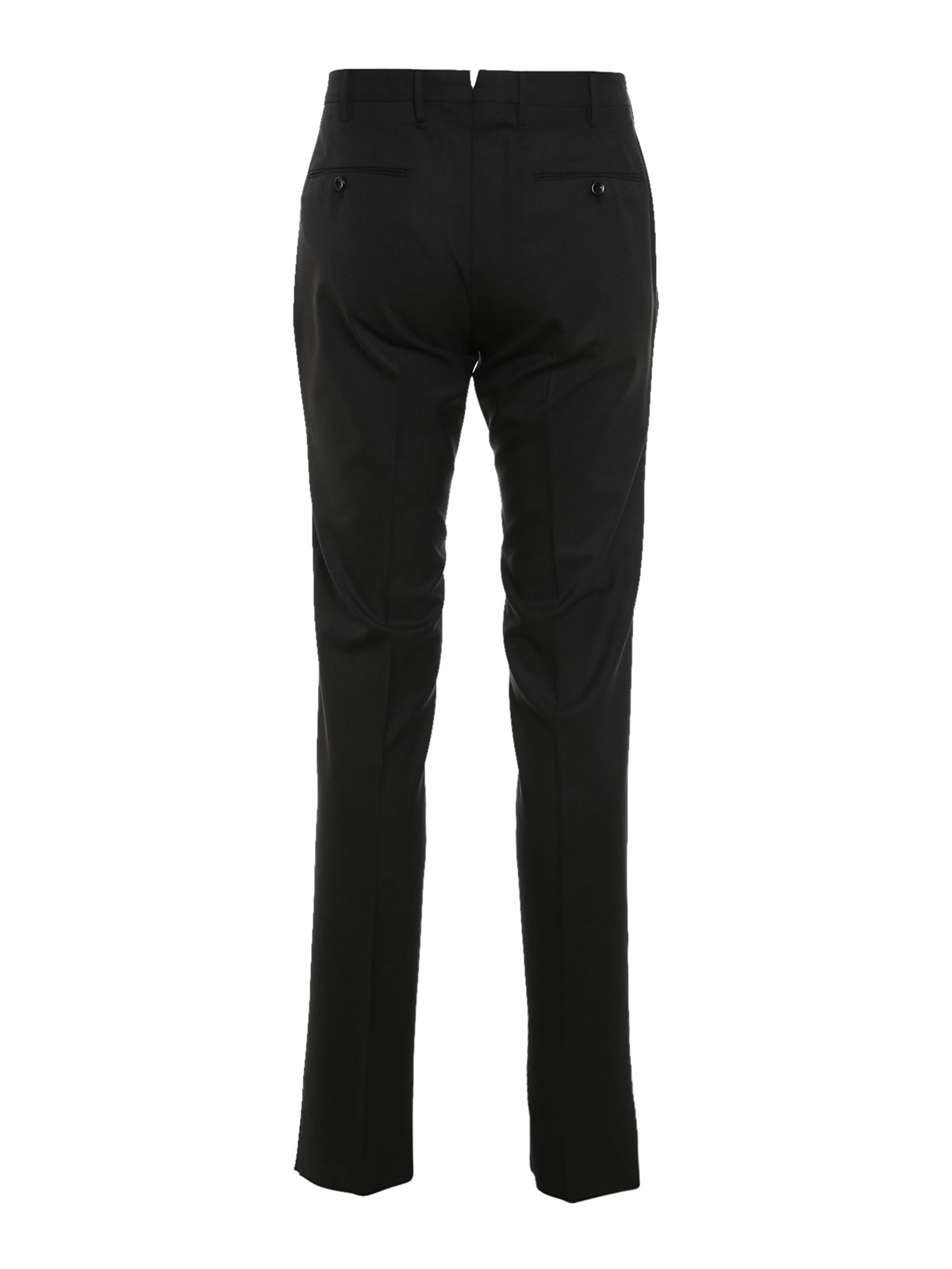 Shop Slowear Incotex Virgin Wool Tailored Trousers In Negro