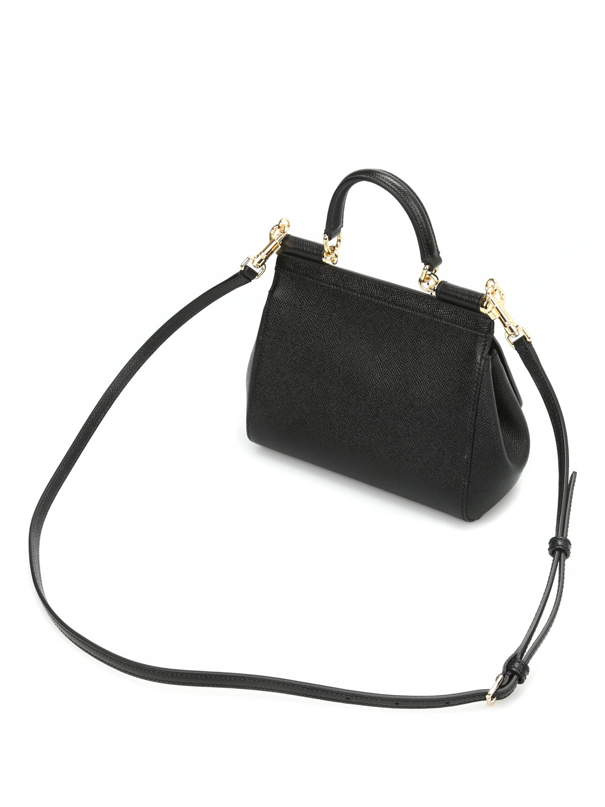 Dolce & Gabbana Small Sicily Leather Bag