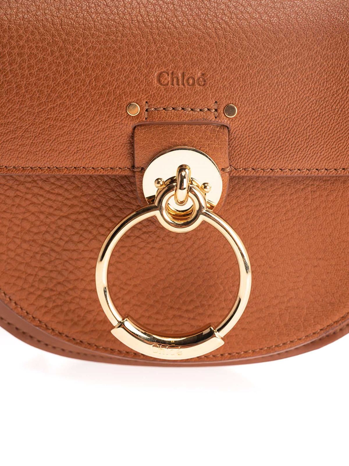 Chloé Tess Ring-embellished Shoulder Bag - Black