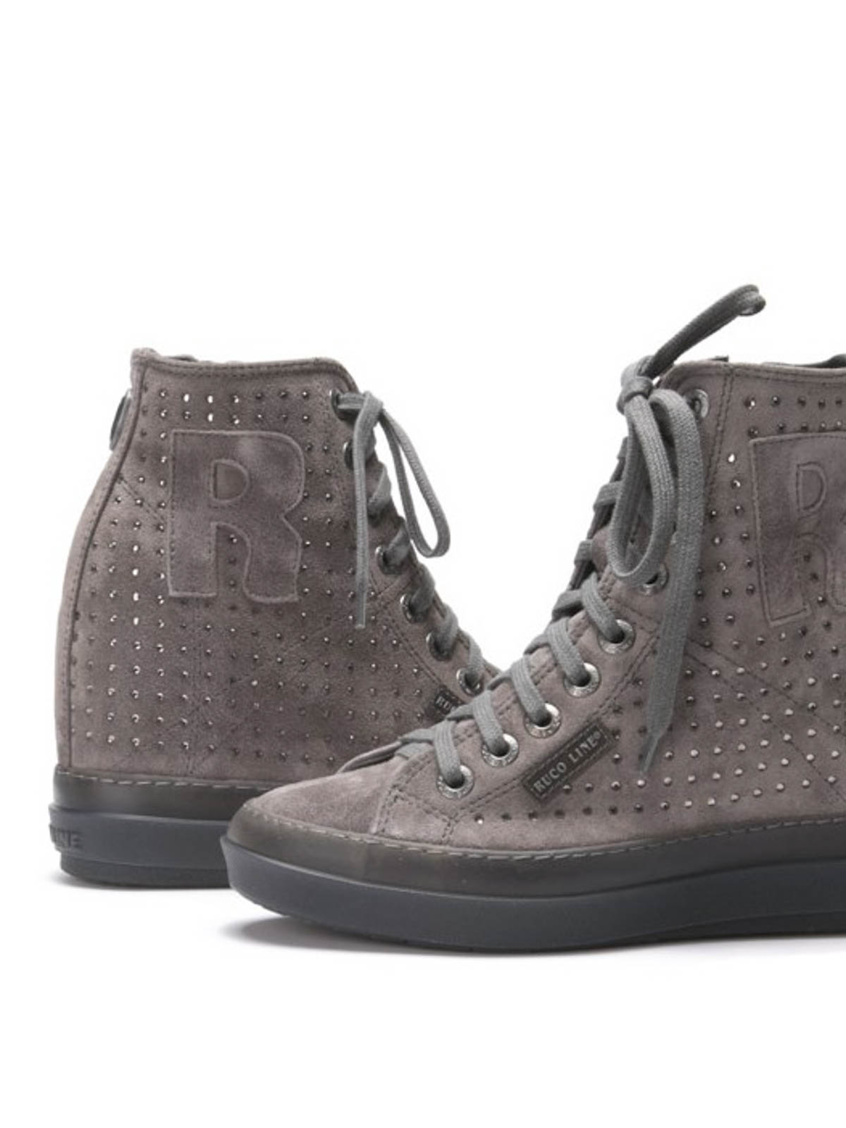 Trainers Ruco Line - Sonia studded high top sneakers