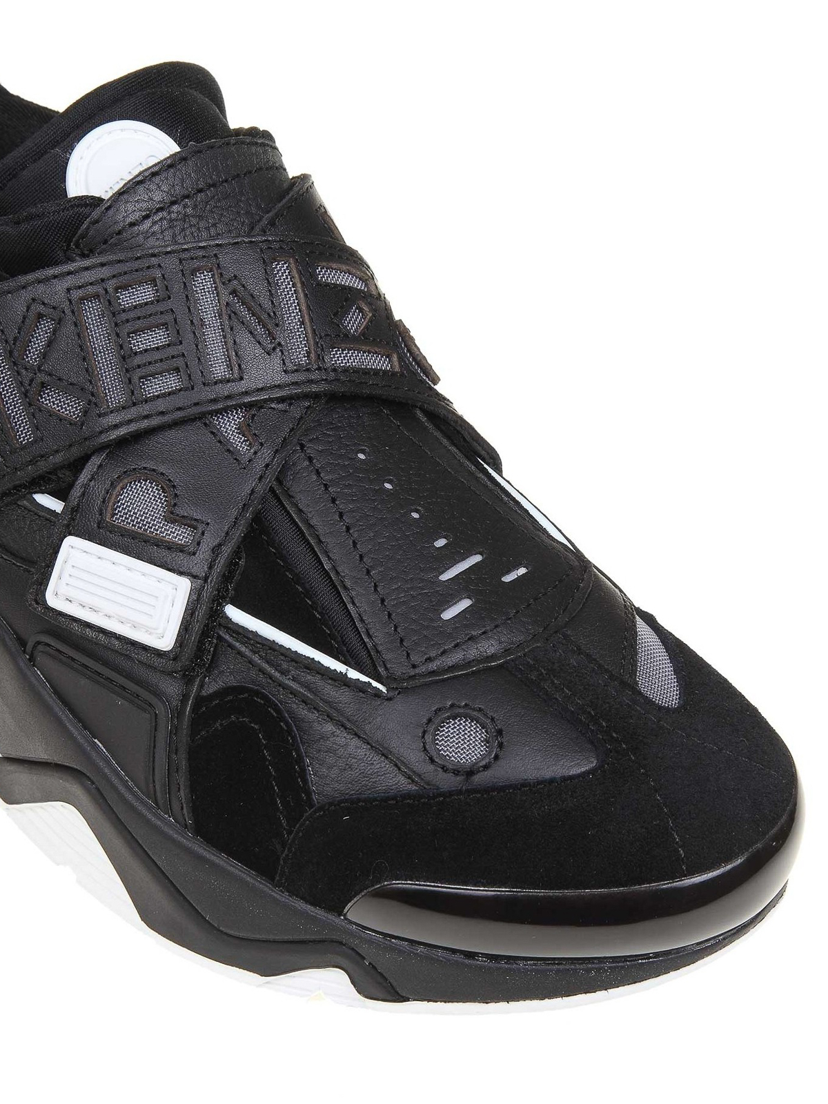 KENZO Velcro Straps Sneakers in White