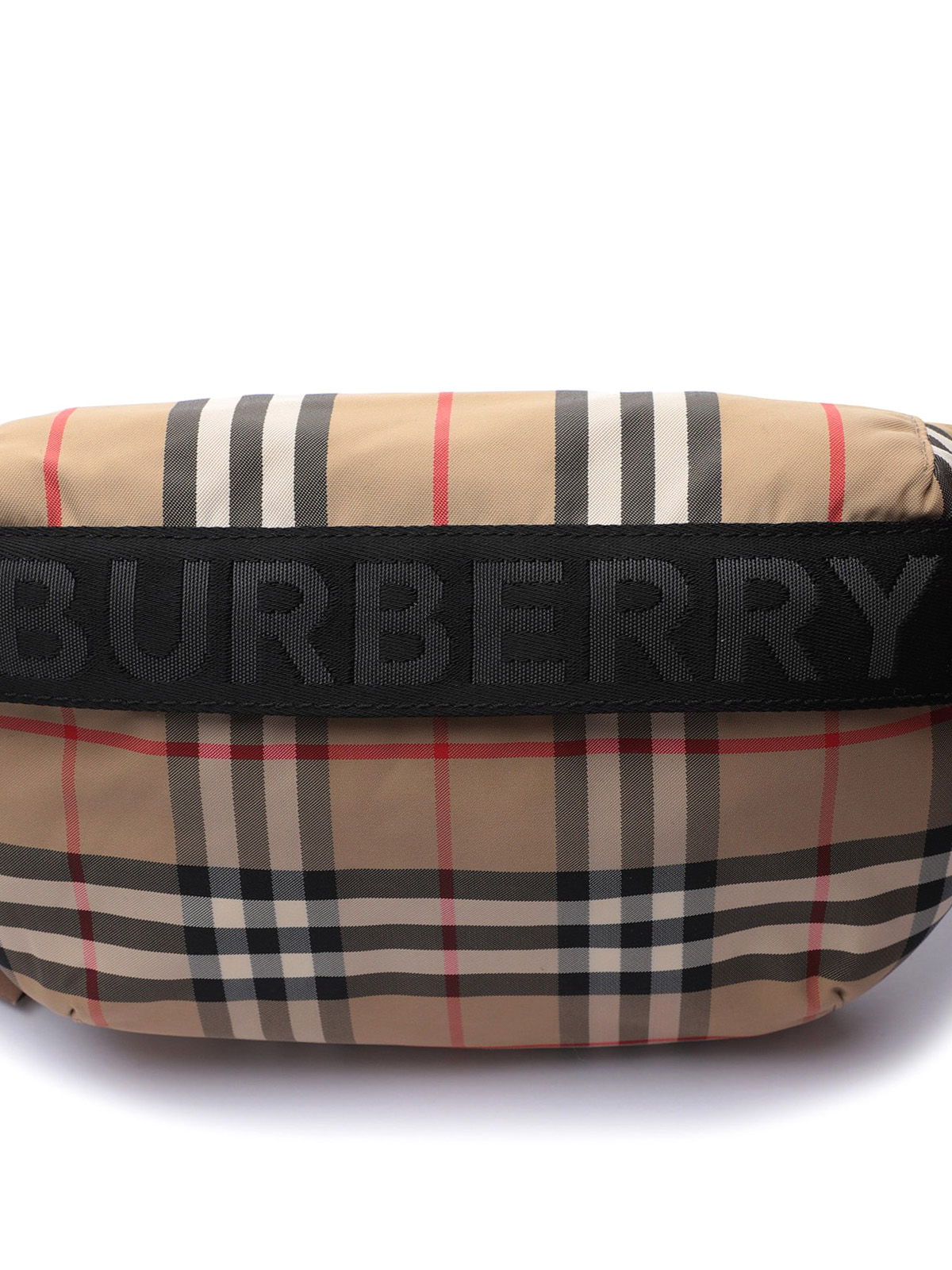 BURBERRY: Sonny Vintage Check pouch in nylon - Beige