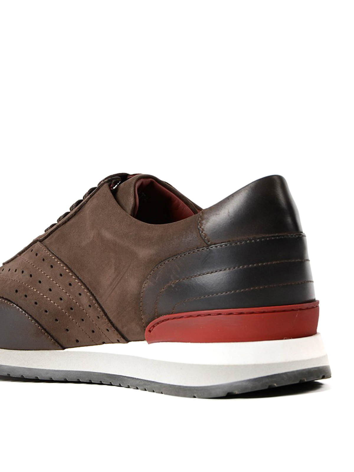 Shop Moreschi Perforated Leather Sneaker | Harrolds Australia