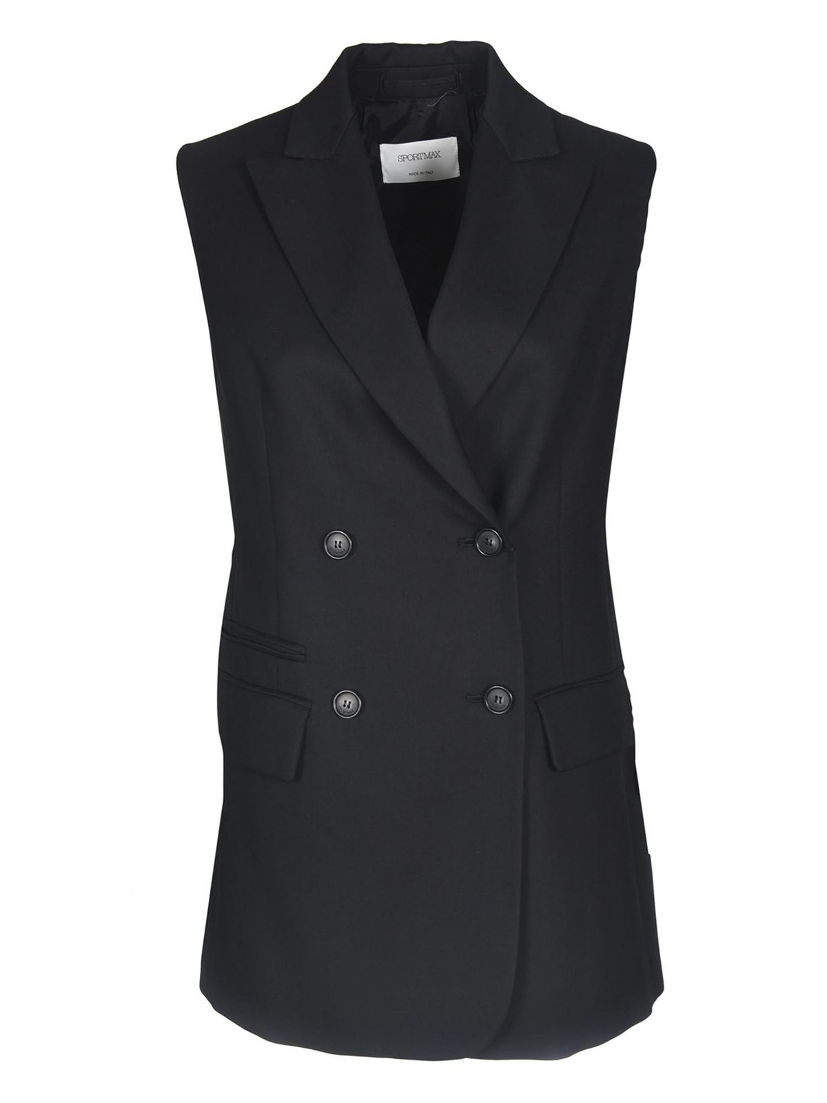 Sportmax ウェストコート/ジレ - 黒 | 22810117000003