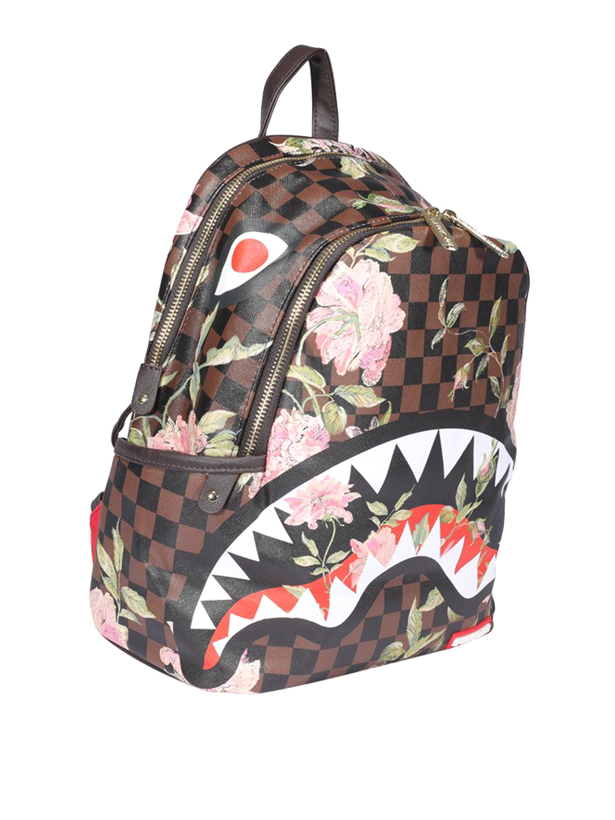 SPRAYGROUND: backpack in vegan leather with prints - Brown
