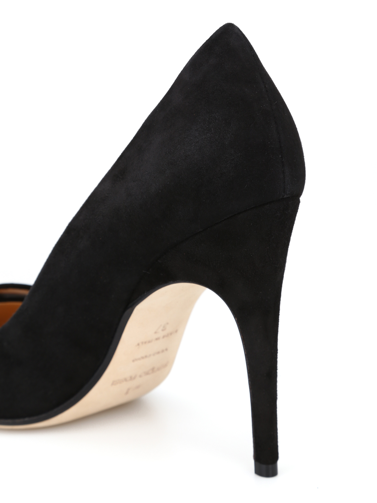 靴 Sergio Rossi Black suede pumps 100mm Sergio Rossi Black suede pumps 100mm
