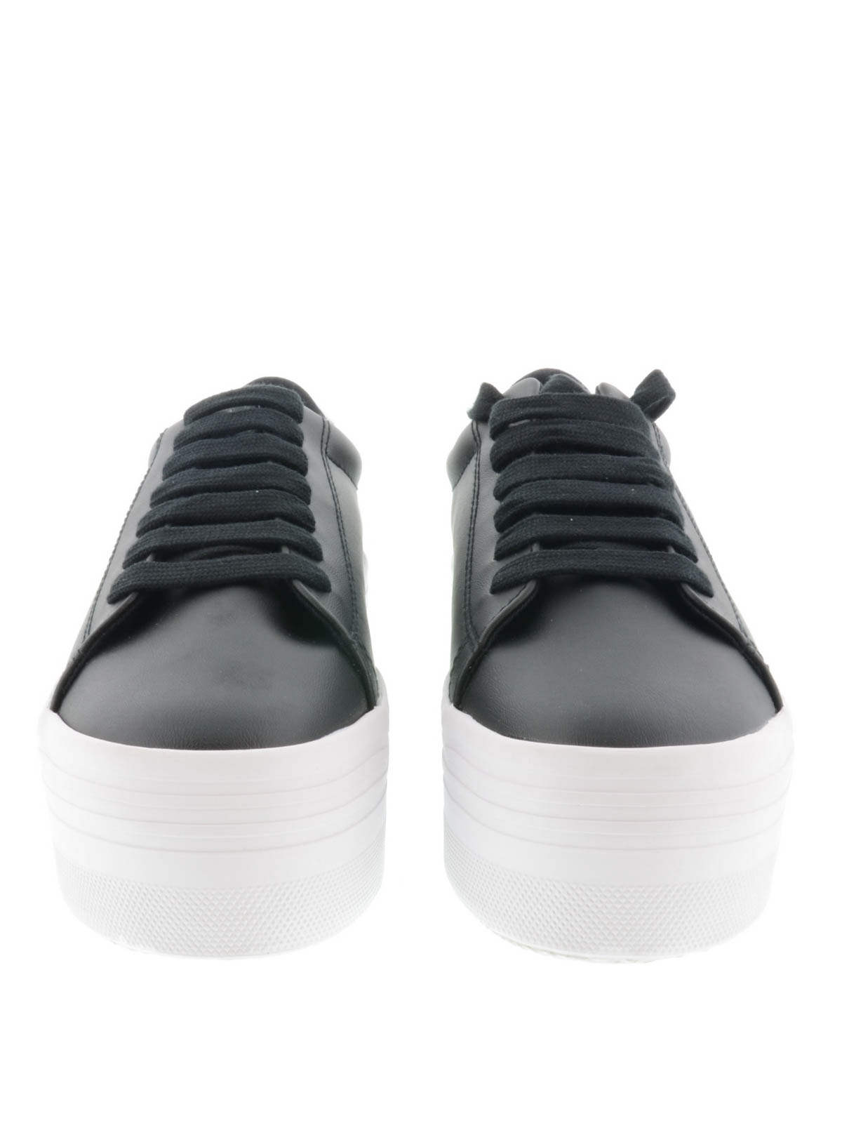 Trainers Jeffrey - Stan leather sneakers STANBLACKWHITE