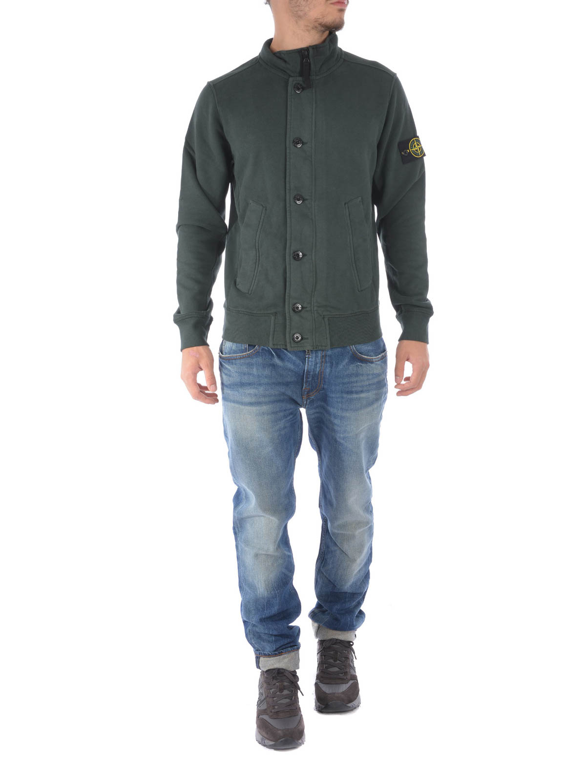 Stone Island スウェットシャツ/セーター メンズ - ダークグリーン 