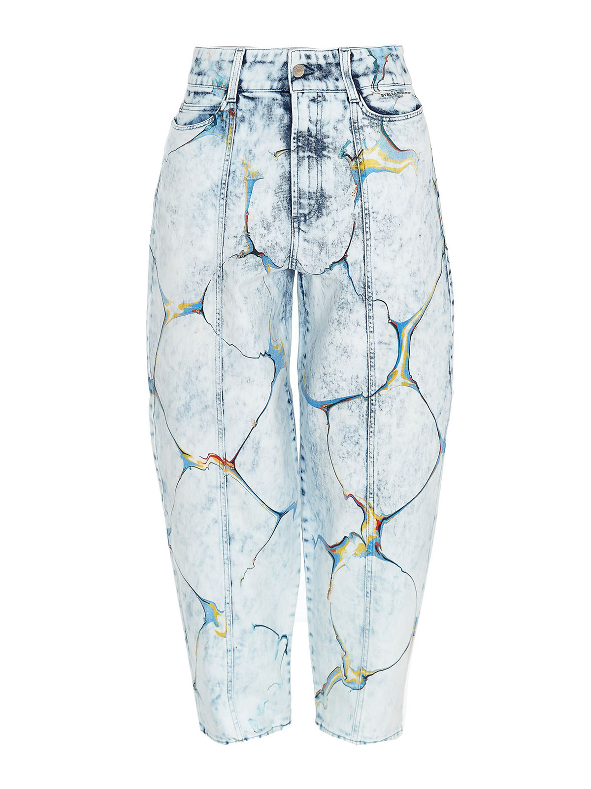 Stella Mccartney Jeans carrot fit effetto colore liquido