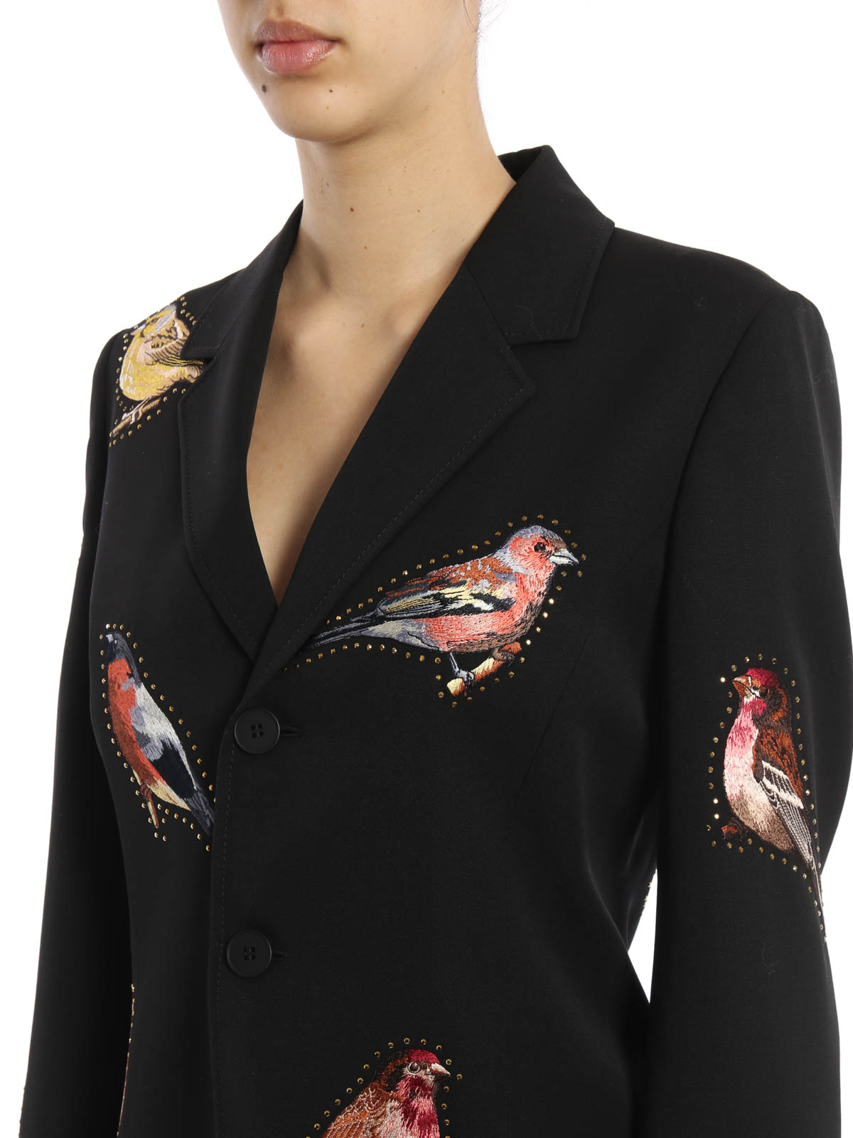 Stella Mccartney Embroidered birds wool blazer | 453830SFB181000