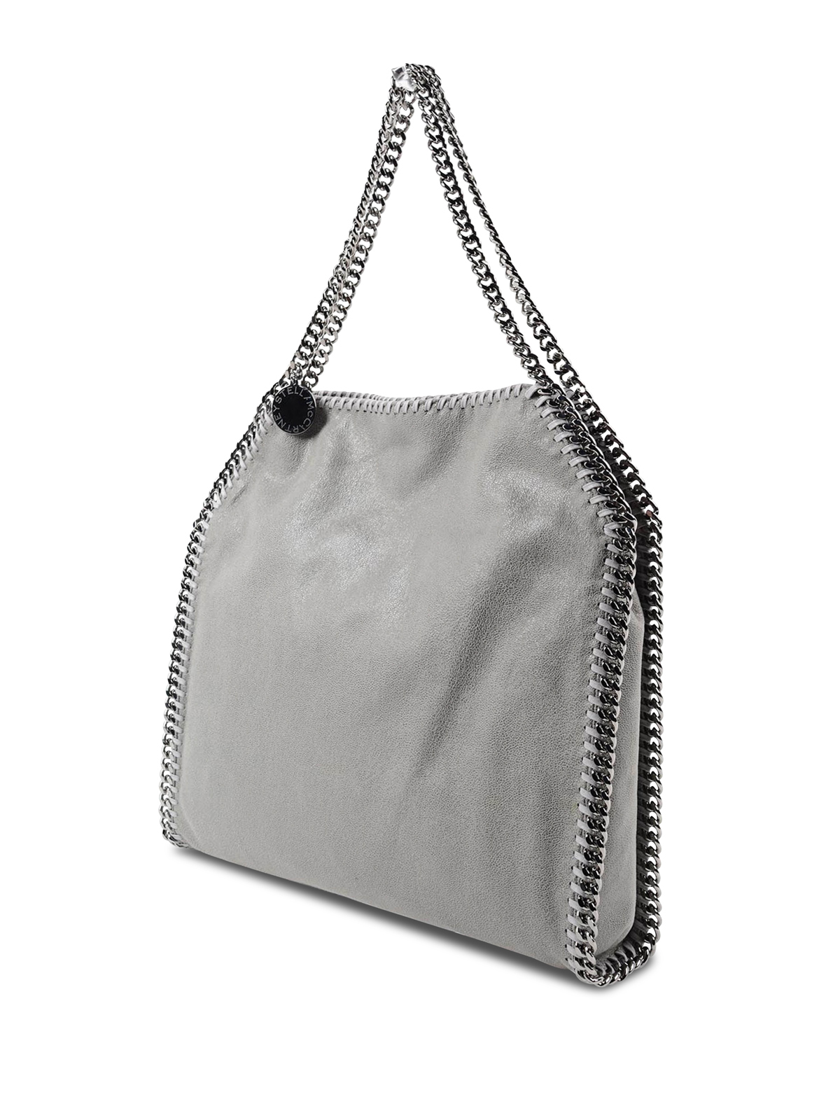 Shop Stella Mccartney Falabella Tote Bag In Light Grey