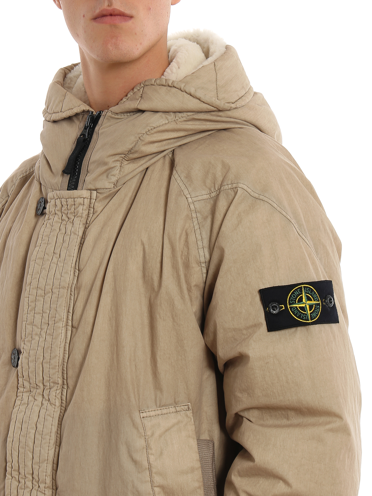 Padded coats Stone Island - 50 Fili Resinata Down TC padded coat