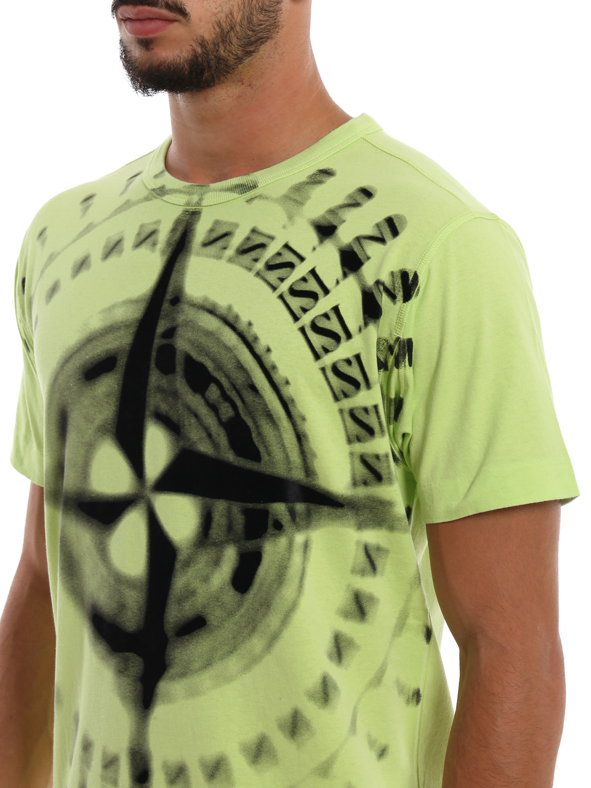 Stone Island Tシャツ - ライトグリーン|711523383V0051