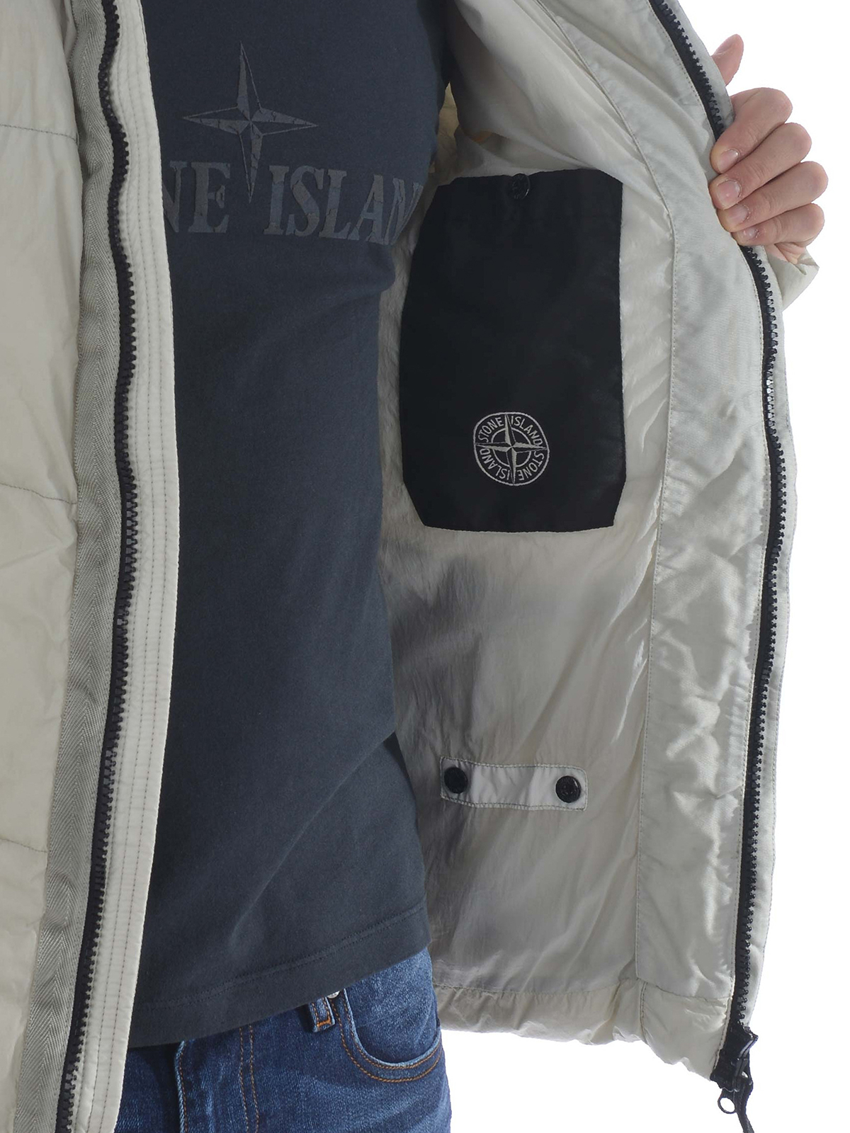 Stone Island ダウンジャケット - ベージュ|40223V0097