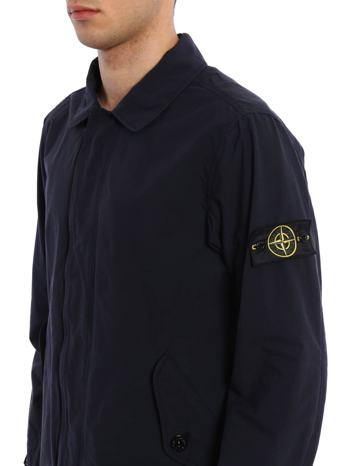 Stone Island Light cotton nylon twill short coat|661570830V0020