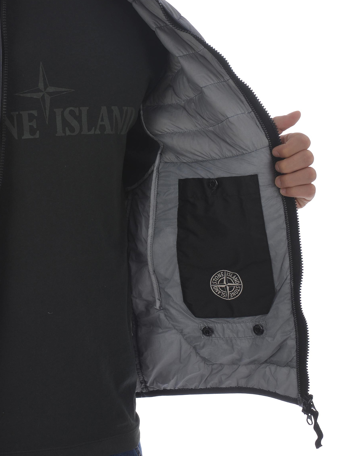 Stone Island ダウンジャケット - ライトグレー|40124V0060