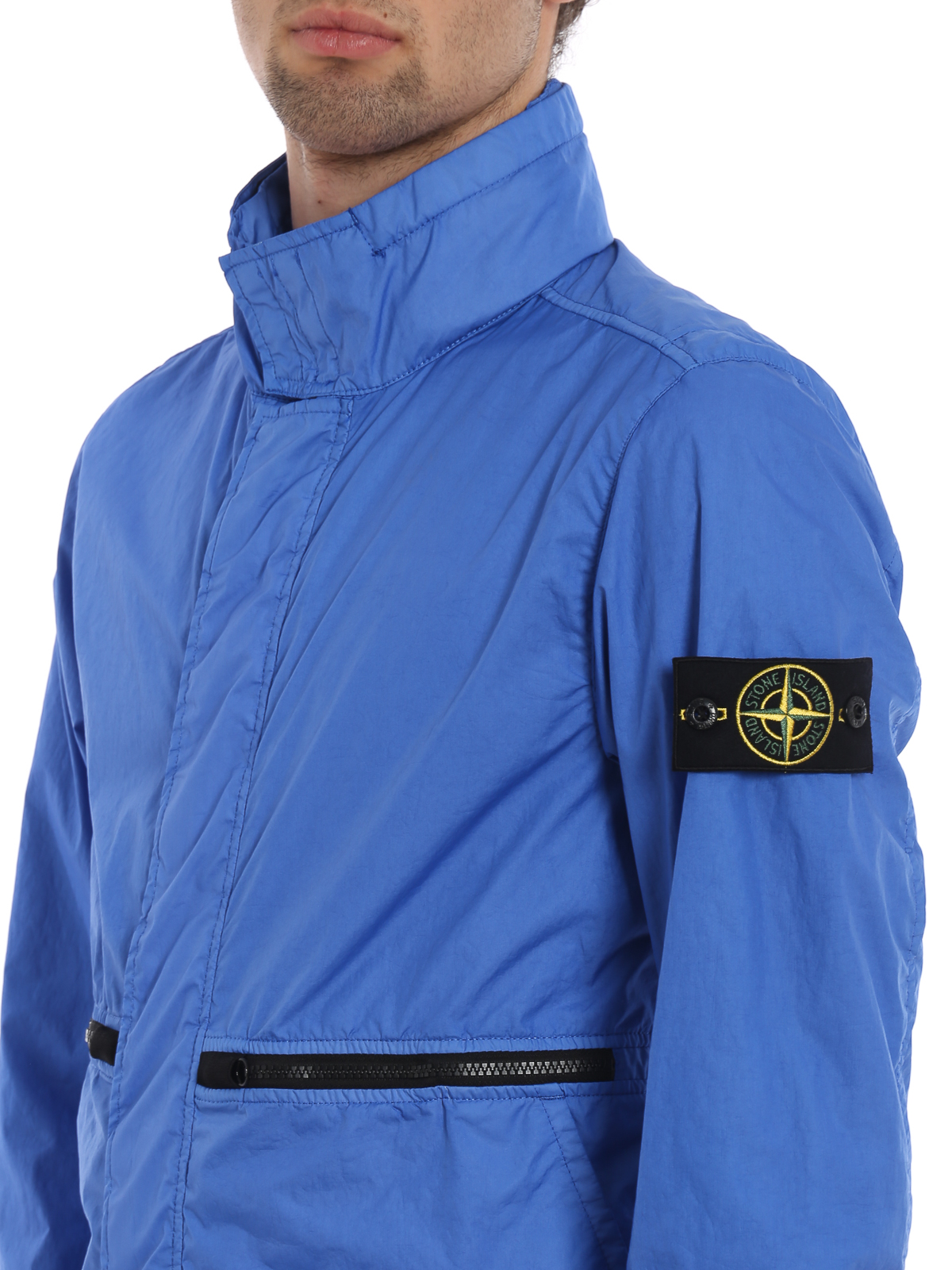 Stone Island Membrana 3L TC jacket - Blue - Men|701540523V0043