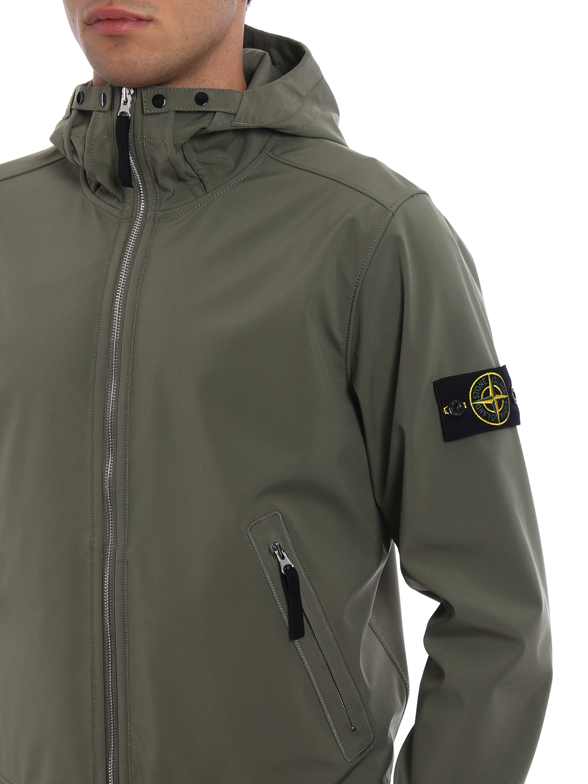 Casual jackets Stone Island - Soft Shell-R light hooded jacket