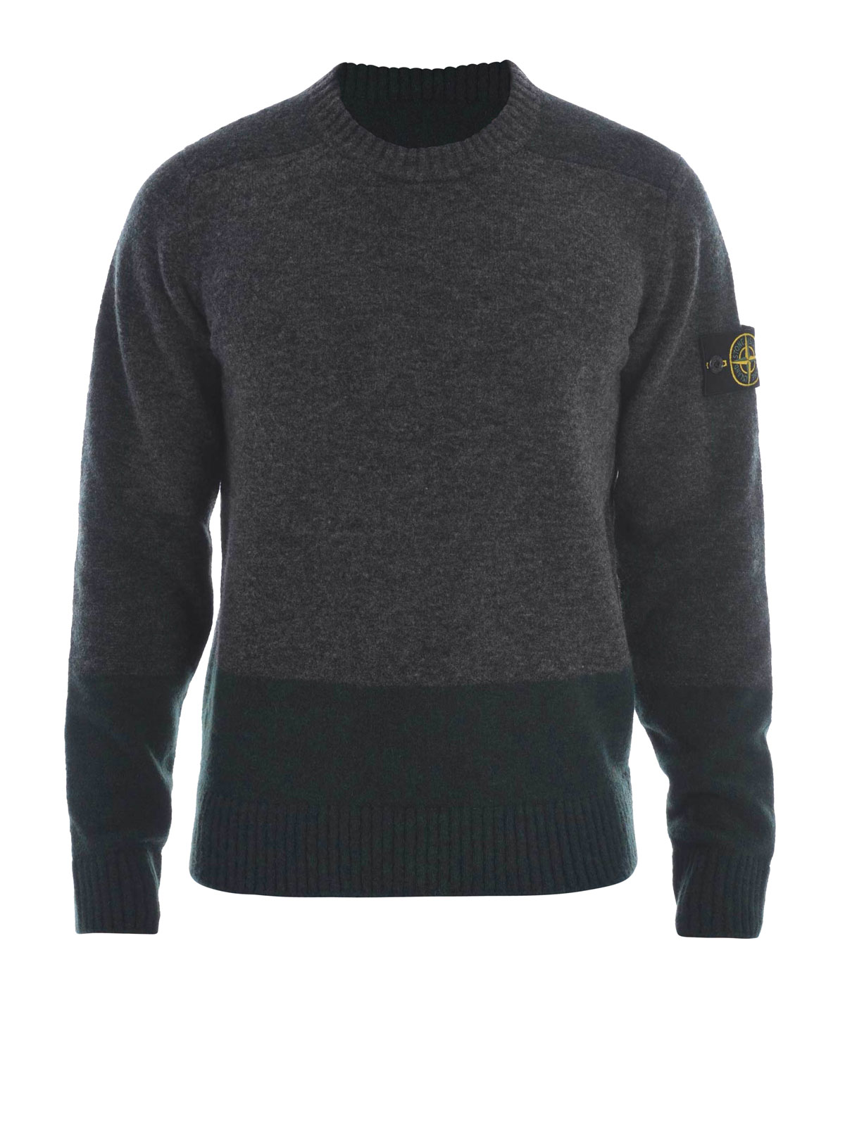 Stone Island COLOUR BLOCK WOOL BLEND CREWNECK|589B1V0065 | THEBS