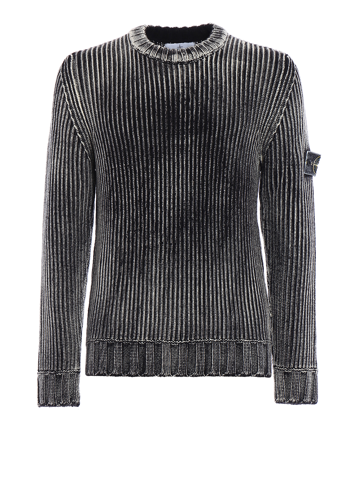 Stone Island Garment dyed wool jumper - Black | 6715513D6V0029 Stone Island Garment dyed wool jumper - Black | 6715513D6V0029