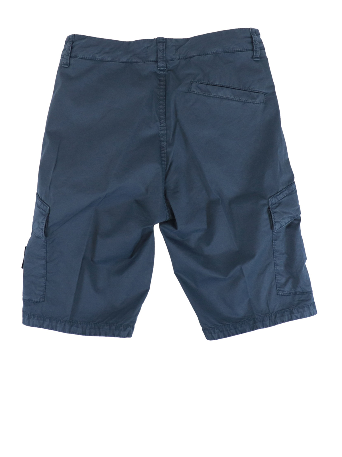 Stone Island Junior Logo patch shorts - Blue|7216L0111V0128