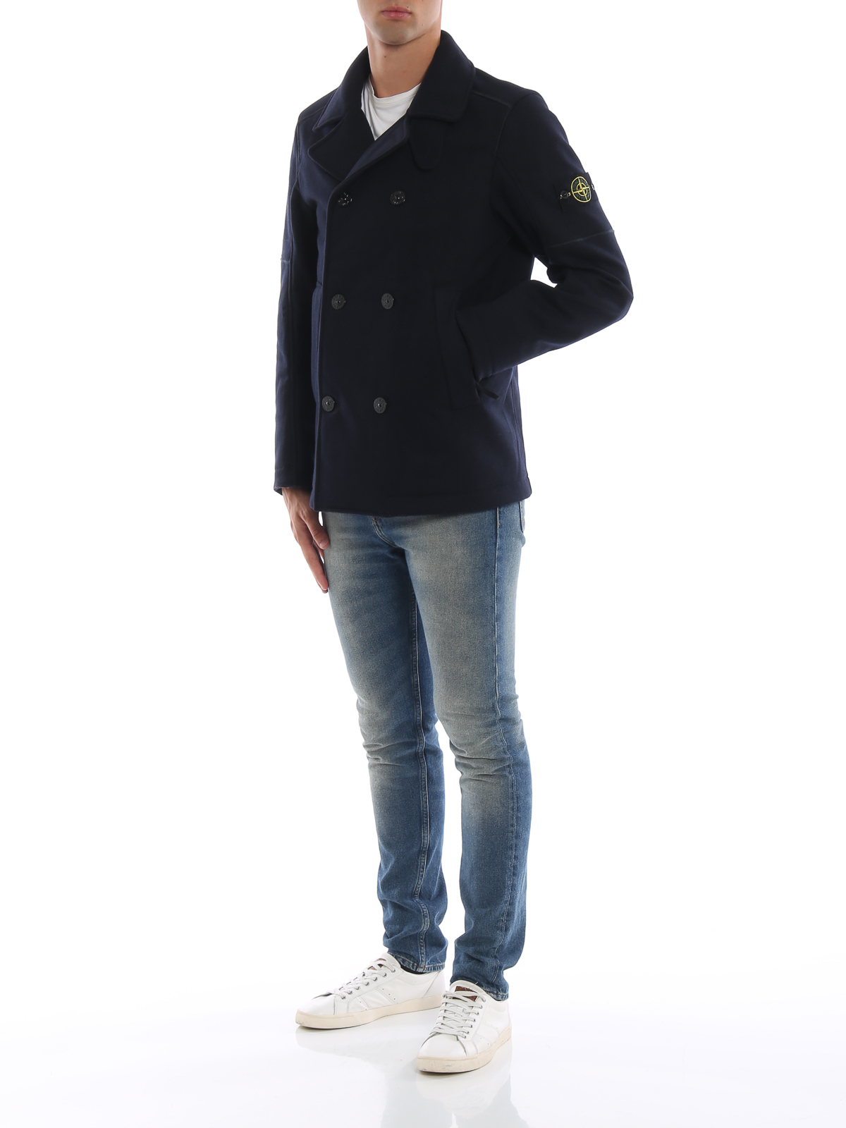 Stone Island Panno-R 4L Stretch blue caban - Blue