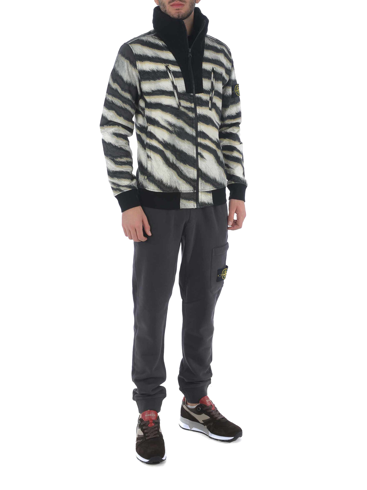 Stone island cheap zebra sweater