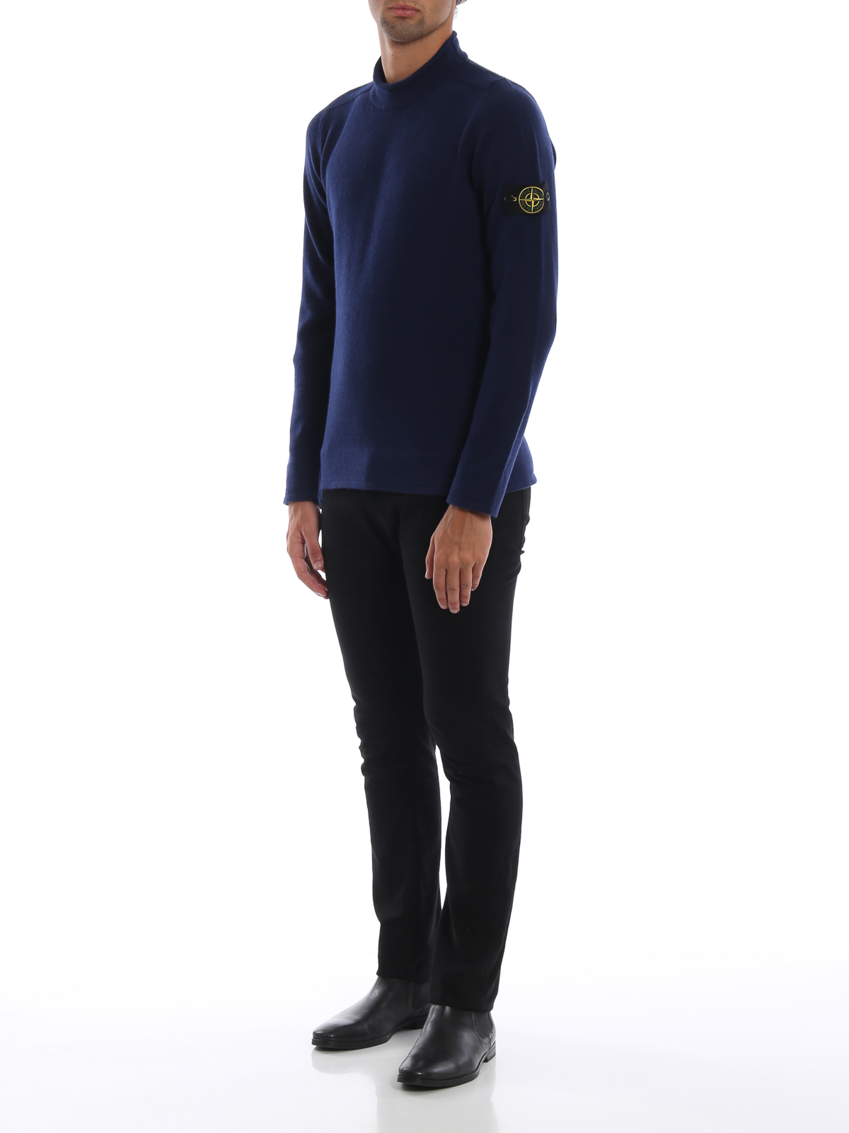 【Stone 】タートルネック/ポロネック - ブルー Stone Island タートルネック/ポロネック - ブルー | 6915542A3V0026
