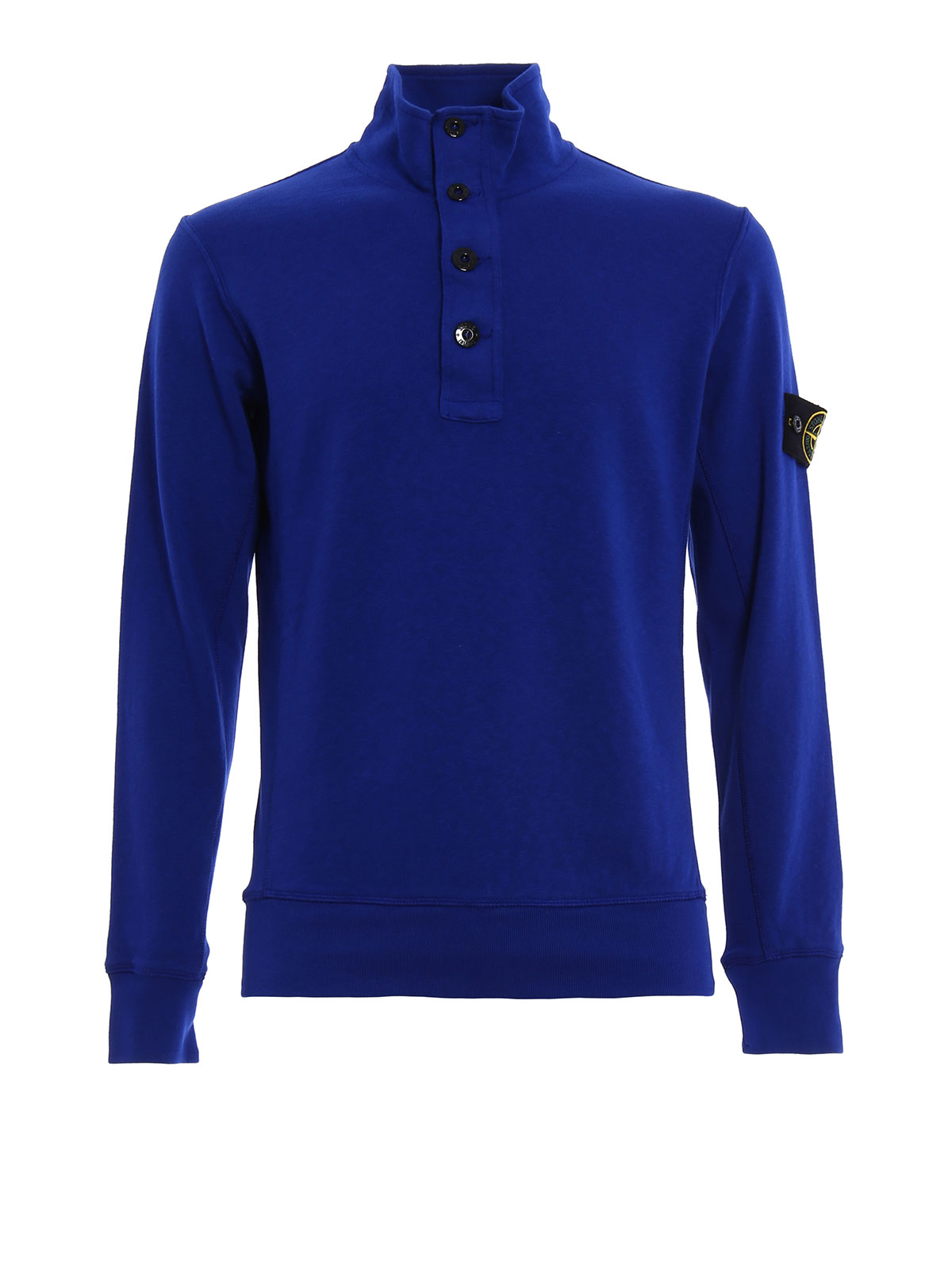 Stone Island Button placket cotton sweatshirt | 641565060V0022
