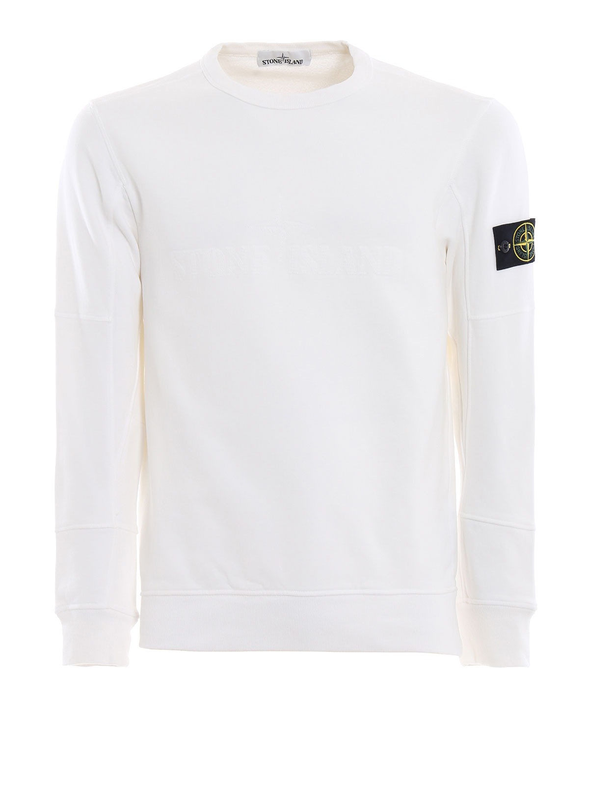 Stone Island Logo-Embroidered Cotton Sweatshirt