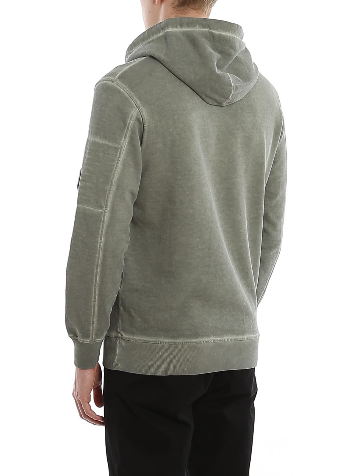 C.P. Company Stonewashed cotton hoodie - Men|08CMSS184A005398S660