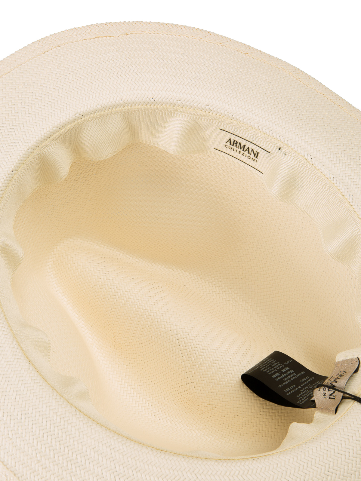 Armani Collezioni Straw Panama hat - Light Beige  display picture 1