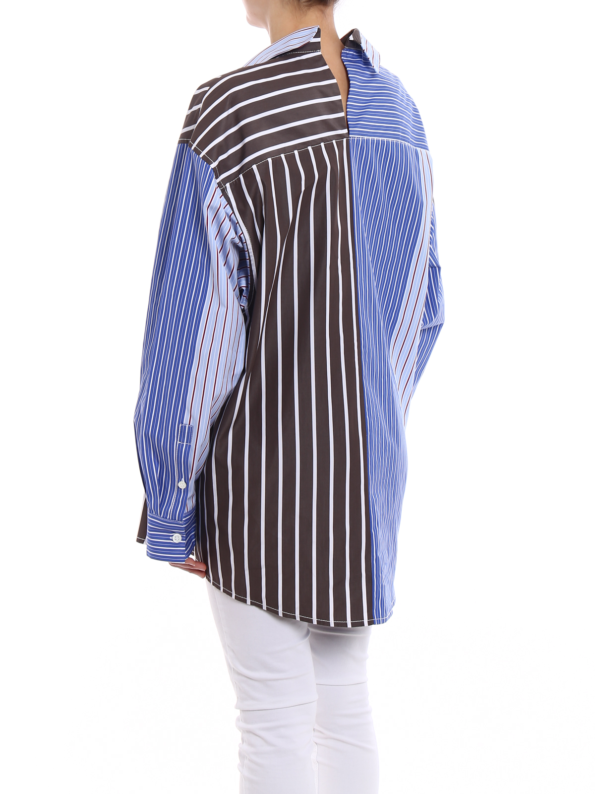STRIPED COTTON OVERSIZED SHIRT