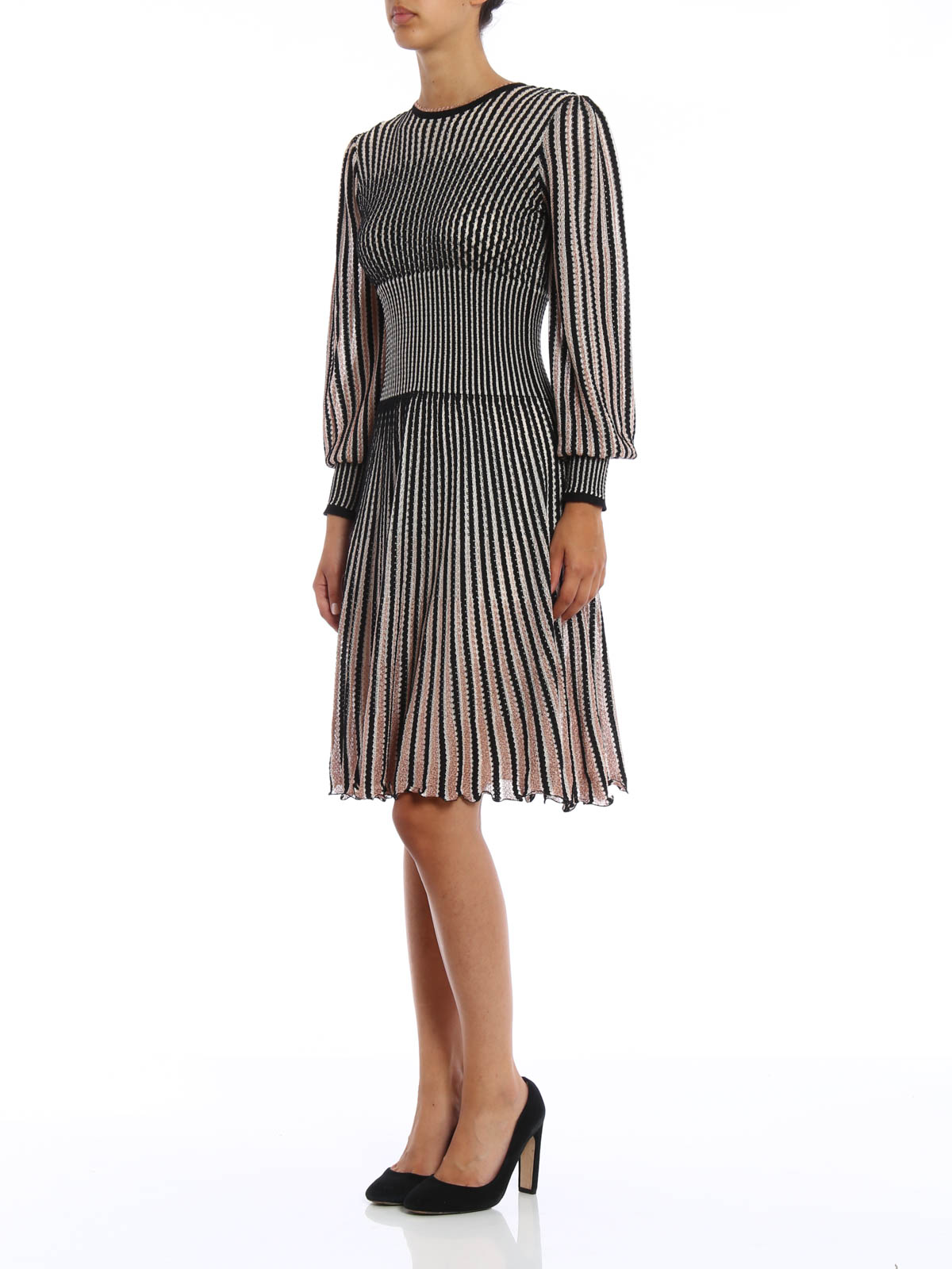 alexander mcqueen striped dress
